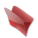 Dossier rouge icon